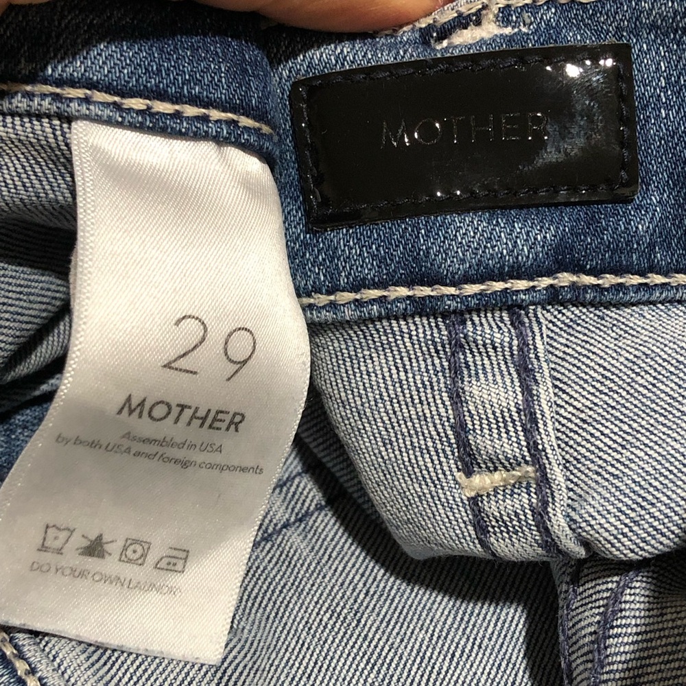 MOTHER Wrapper Blue Jeans - Picture 6 of 10